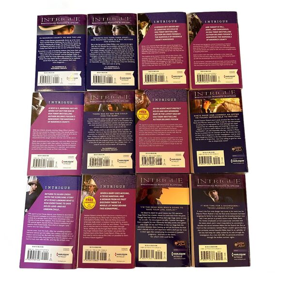 Harlequin Books Romantic Intrigue  Marshalls of Maverick County Set of 12 - Picture 3 of 3